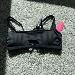 Target black swim top